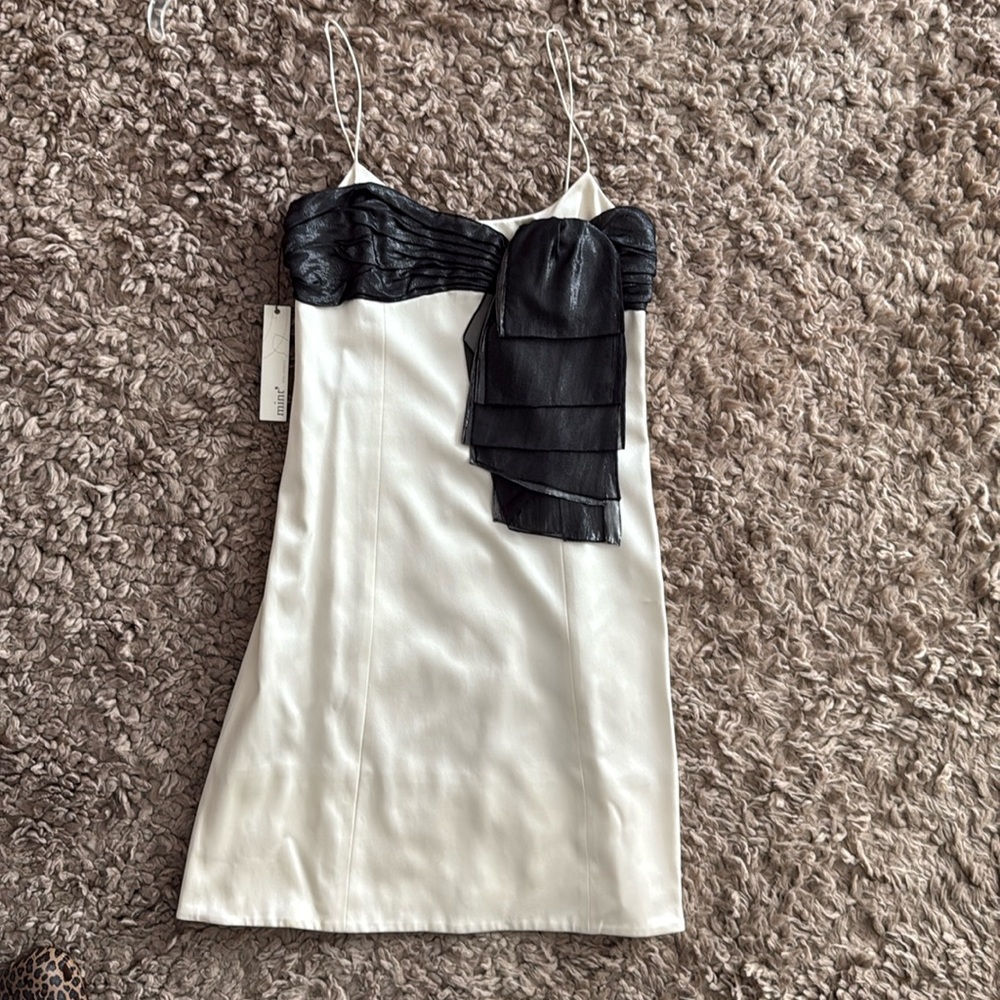 Mint Jodi Arnold Ivory Silk Satin Cocktail Dress size 8